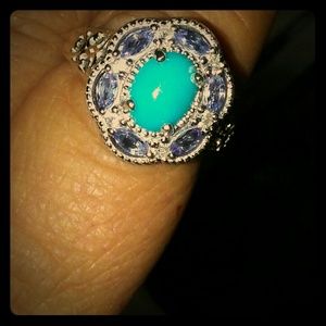 Turquoise/ Tanzanite Ring